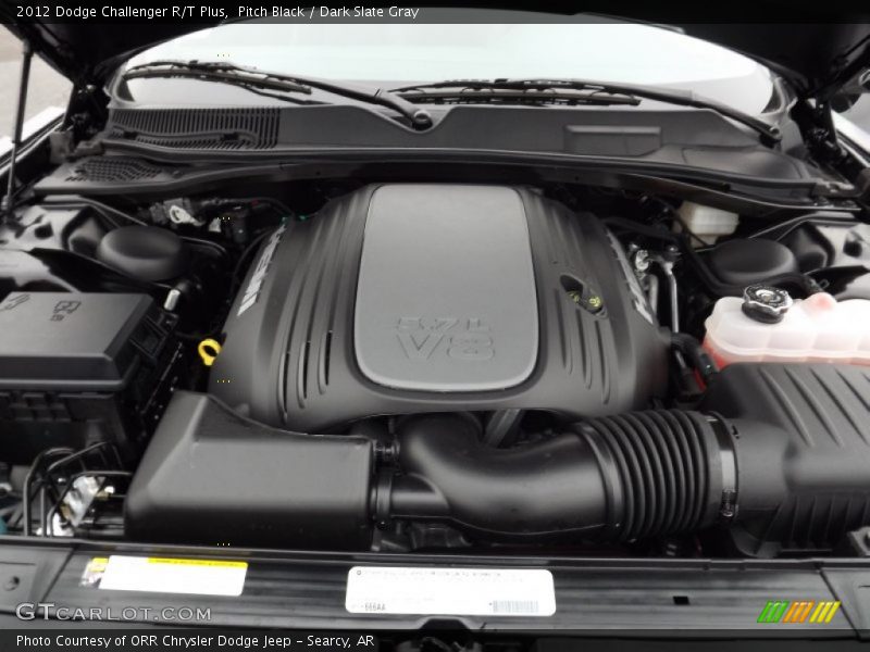 Pitch Black / Dark Slate Gray 2012 Dodge Challenger R/T Plus