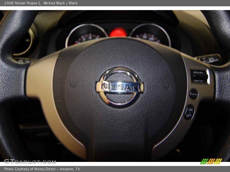 Wicked Black / Black 2008 Nissan Rogue S