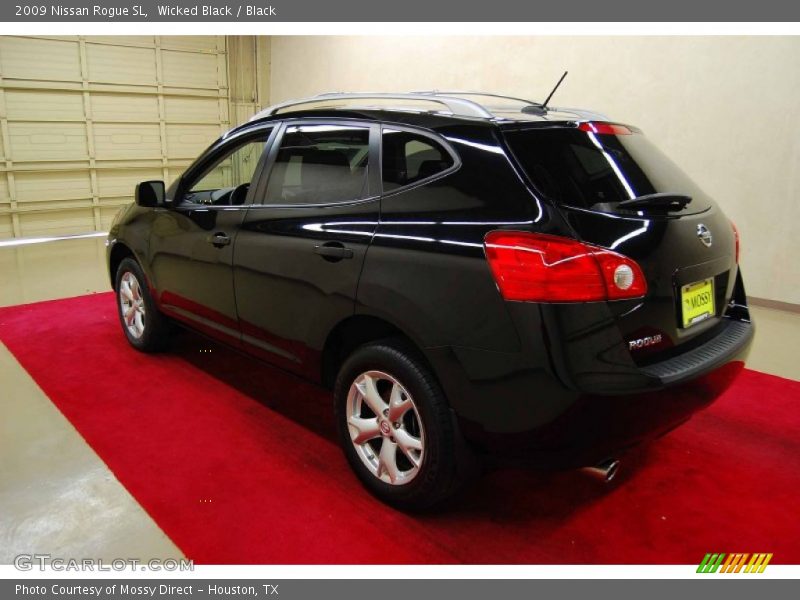 Wicked Black / Black 2009 Nissan Rogue SL