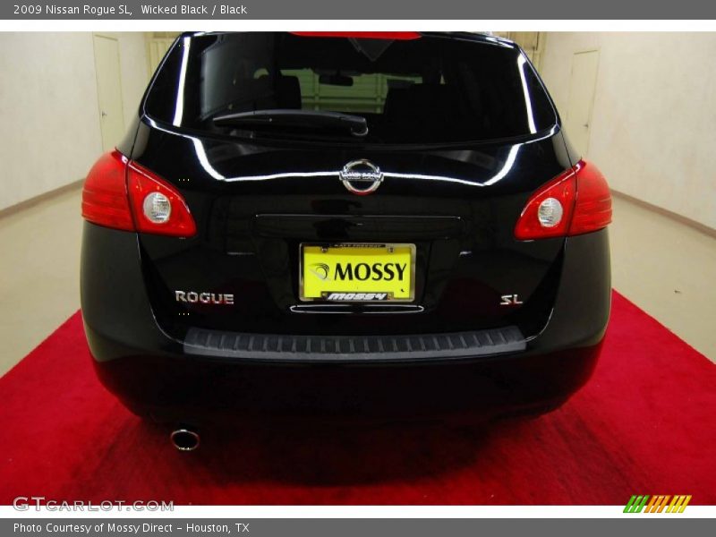Wicked Black / Black 2009 Nissan Rogue SL