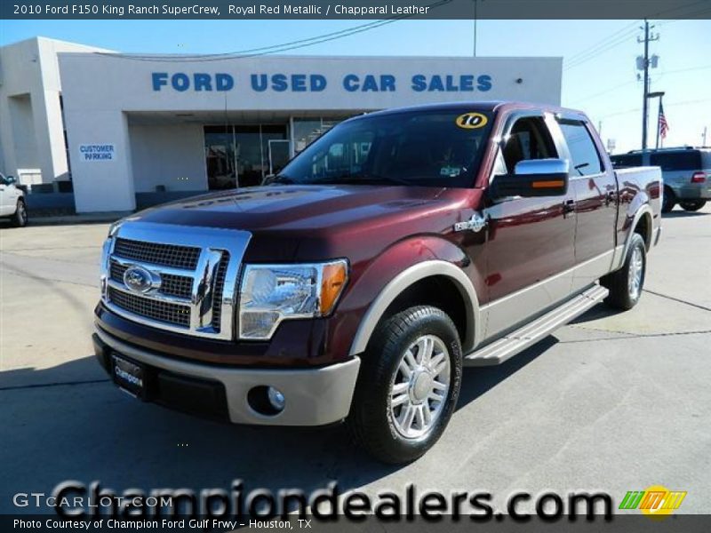 Royal Red Metallic / Chapparal Leather 2010 Ford F150 King Ranch SuperCrew