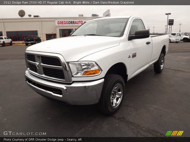 Bright White / Dark Slate/Medium Graystone 2012 Dodge Ram 2500 HD ST Regular Cab 4x4