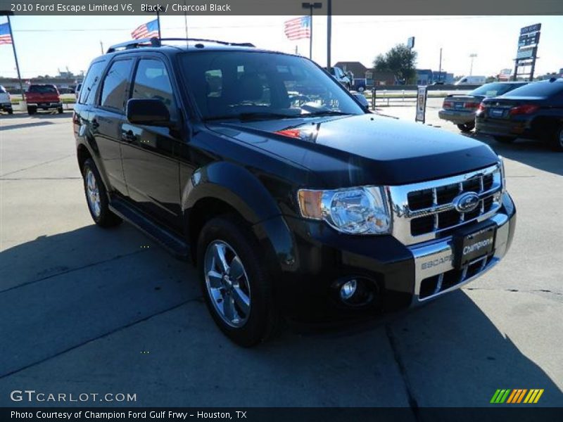 Black / Charcoal Black 2010 Ford Escape Limited V6