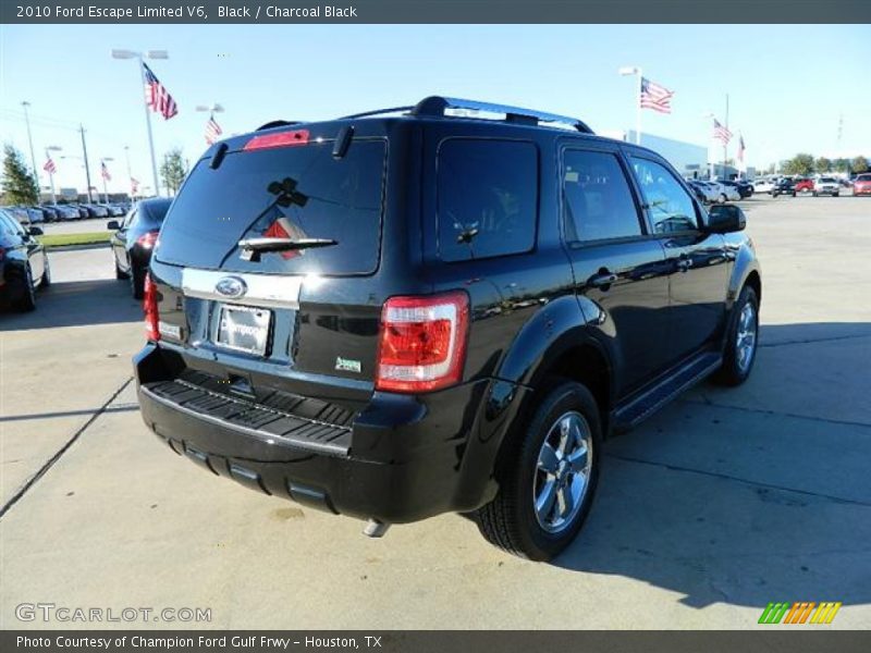 Black / Charcoal Black 2010 Ford Escape Limited V6
