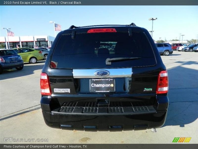 Black / Charcoal Black 2010 Ford Escape Limited V6