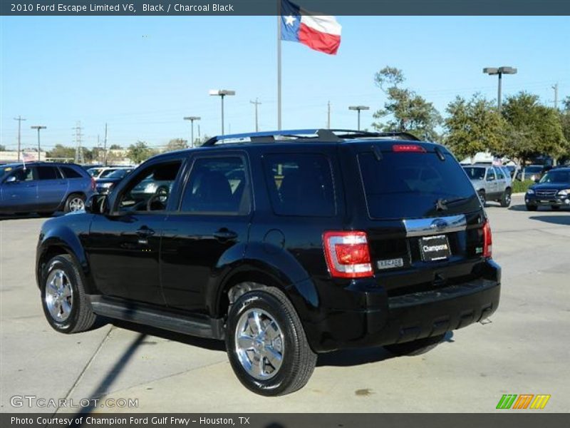 Black / Charcoal Black 2010 Ford Escape Limited V6