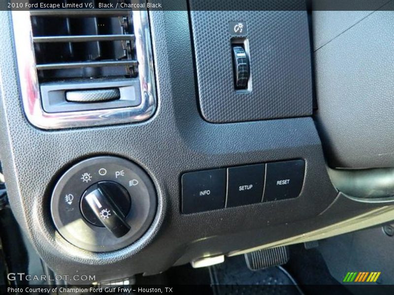 Black / Charcoal Black 2010 Ford Escape Limited V6