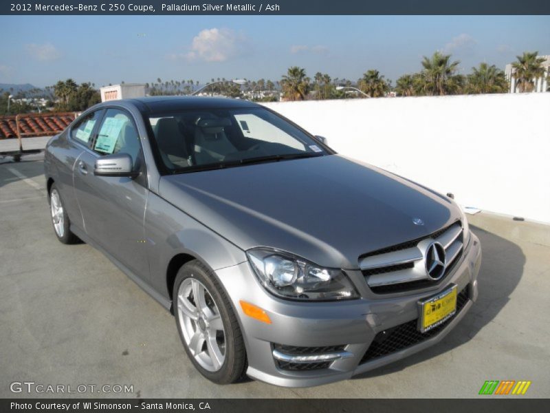 Palladium Silver Metallic / Ash 2012 Mercedes-Benz C 250 Coupe