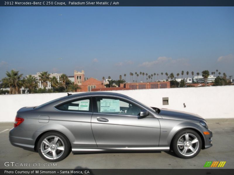 Palladium Silver Metallic / Ash 2012 Mercedes-Benz C 250 Coupe