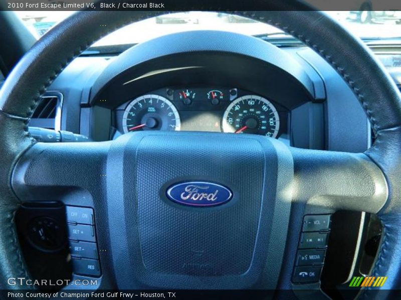 Black / Charcoal Black 2010 Ford Escape Limited V6