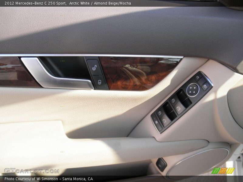 Arctic White / Almond Beige/Mocha 2012 Mercedes-Benz C 250 Sport
