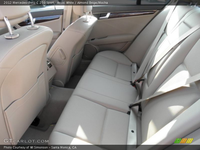 Arctic White / Almond Beige/Mocha 2012 Mercedes-Benz C 250 Sport