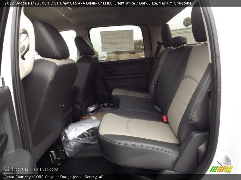 Bright White / Dark Slate/Medium Graystone 2012 Dodge Ram 3500 HD ST Crew Cab 4x4 Dually Chassis