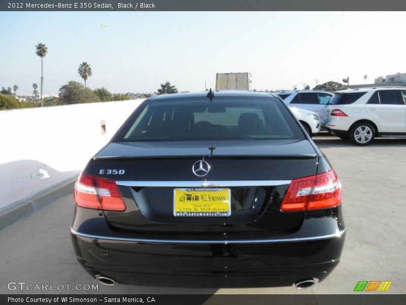 Black / Black 2012 Mercedes-Benz E 350 Sedan
