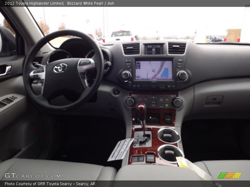 Blizzard White Pearl / Ash 2012 Toyota Highlander Limited
