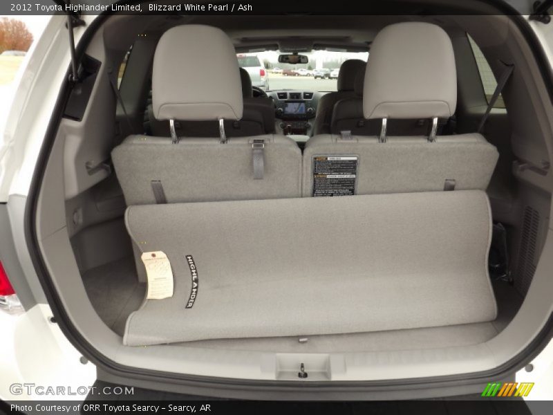 Blizzard White Pearl / Ash 2012 Toyota Highlander Limited