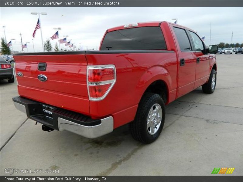 Vermillion Red / Medium Stone 2010 Ford F150 XLT SuperCrew