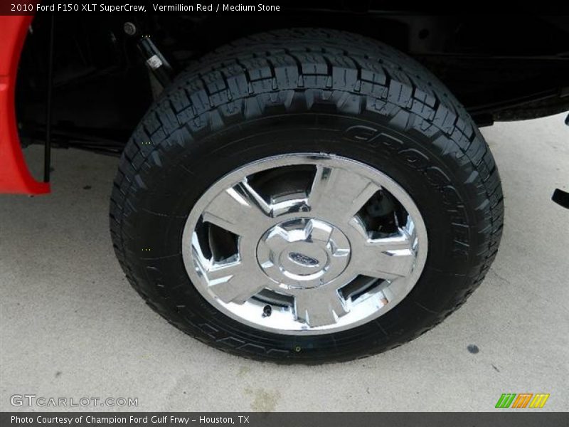Vermillion Red / Medium Stone 2010 Ford F150 XLT SuperCrew