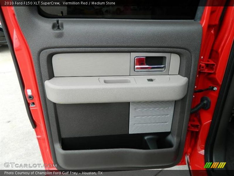 Vermillion Red / Medium Stone 2010 Ford F150 XLT SuperCrew