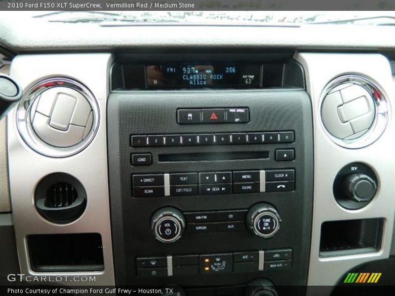 Vermillion Red / Medium Stone 2010 Ford F150 XLT SuperCrew