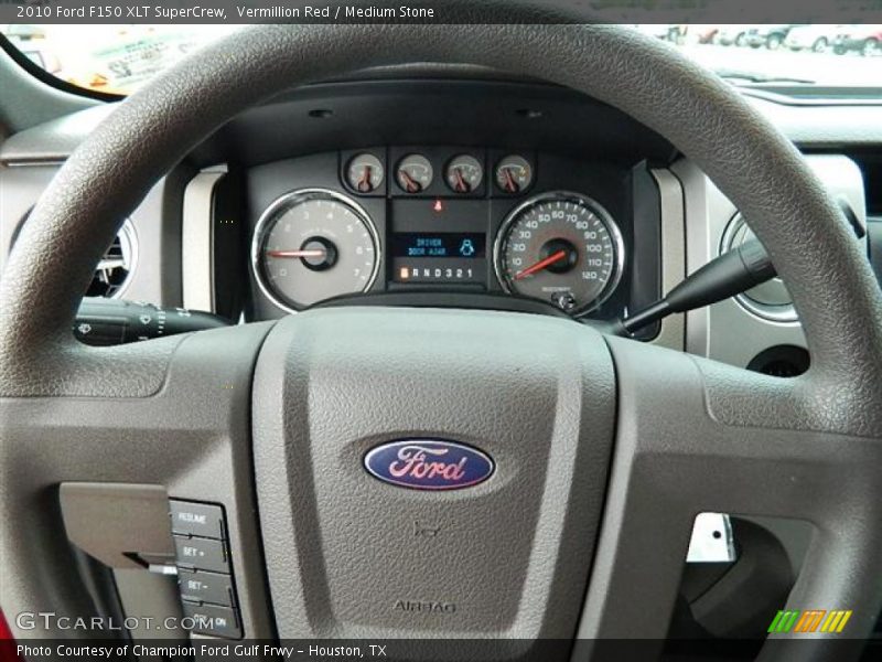 Vermillion Red / Medium Stone 2010 Ford F150 XLT SuperCrew