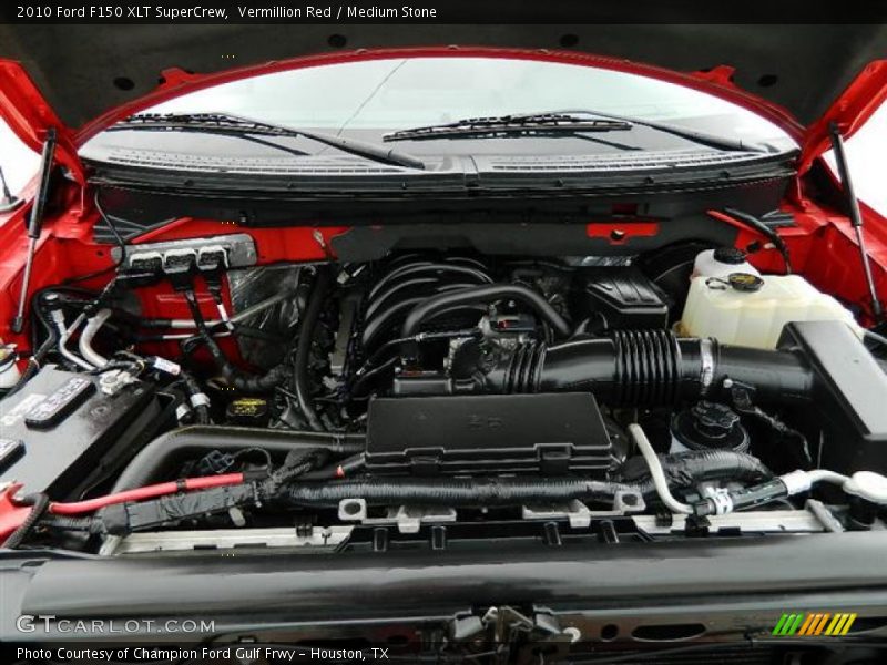 Vermillion Red / Medium Stone 2010 Ford F150 XLT SuperCrew