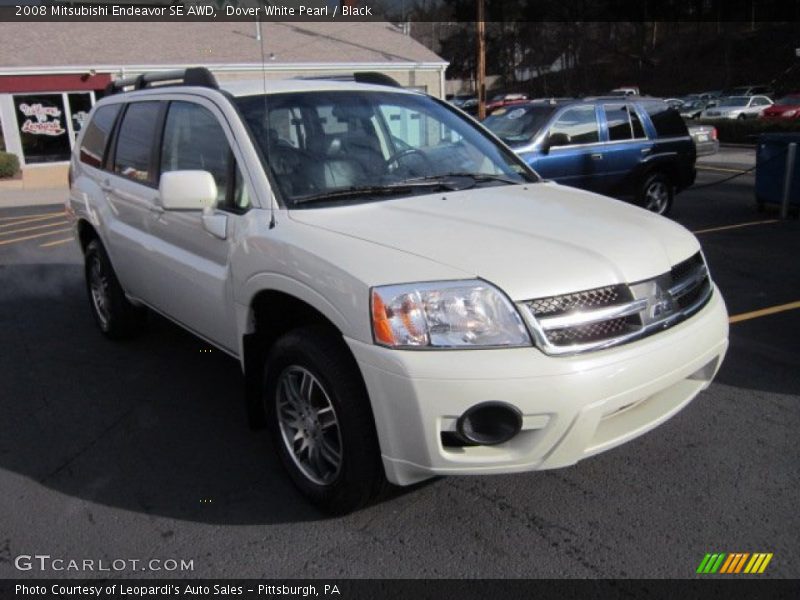 Dover White Pearl / Black 2008 Mitsubishi Endeavor SE AWD