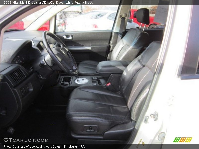 Dover White Pearl / Black 2008 Mitsubishi Endeavor SE AWD