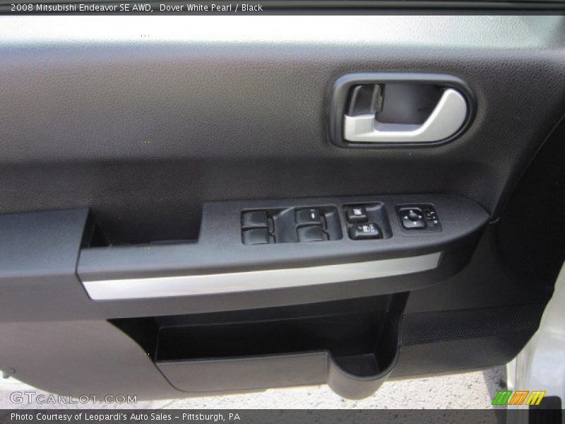 Dover White Pearl / Black 2008 Mitsubishi Endeavor SE AWD