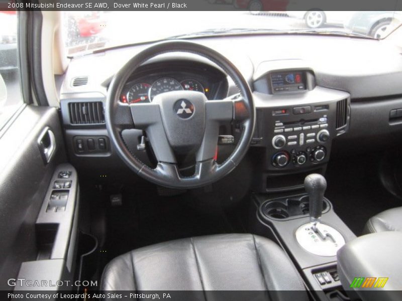 Dover White Pearl / Black 2008 Mitsubishi Endeavor SE AWD