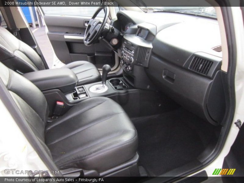 Dover White Pearl / Black 2008 Mitsubishi Endeavor SE AWD