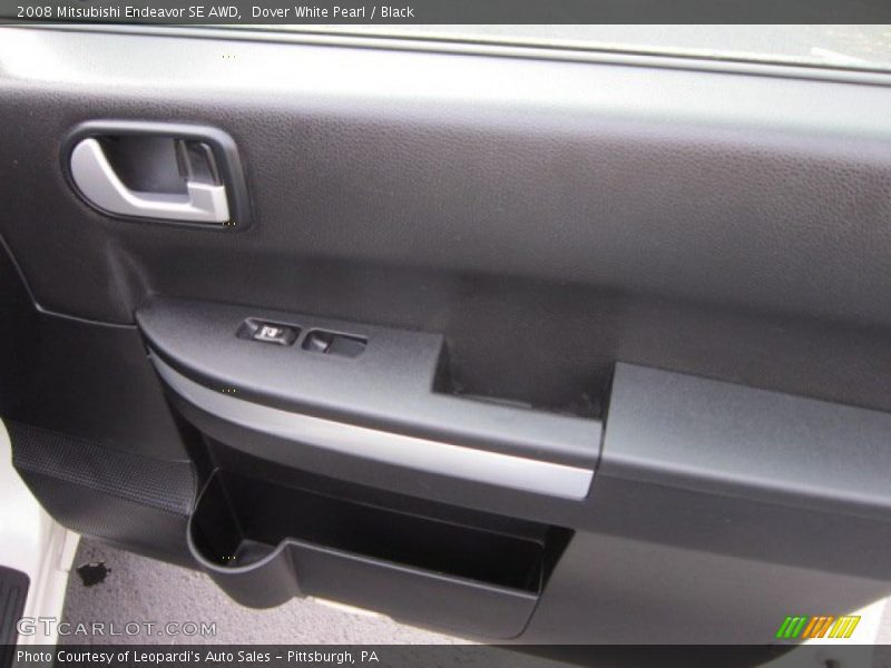 Dover White Pearl / Black 2008 Mitsubishi Endeavor SE AWD