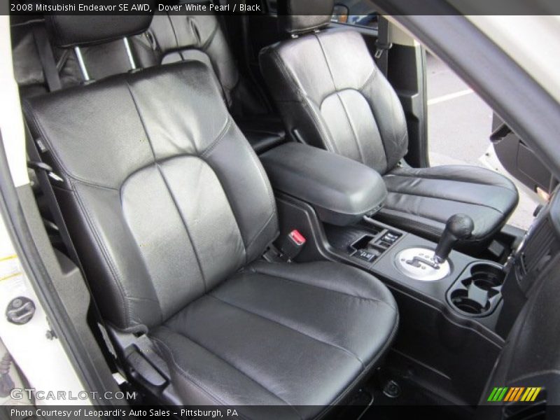 Dover White Pearl / Black 2008 Mitsubishi Endeavor SE AWD
