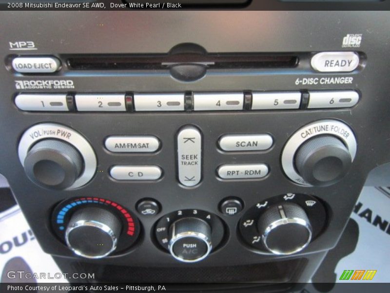 Controls of 2008 Endeavor SE AWD