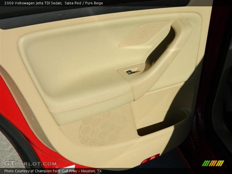 Salsa Red / Pure Beige 2009 Volkswagen Jetta TDI Sedan