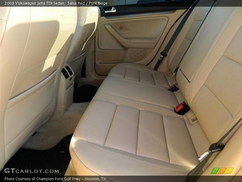 Salsa Red / Pure Beige 2009 Volkswagen Jetta TDI Sedan