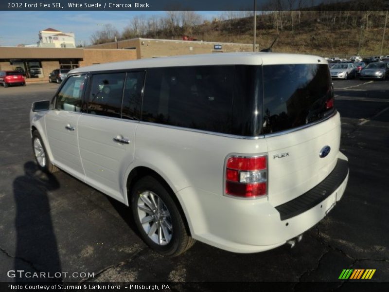 White Suede / Charcoal Black 2012 Ford Flex SEL