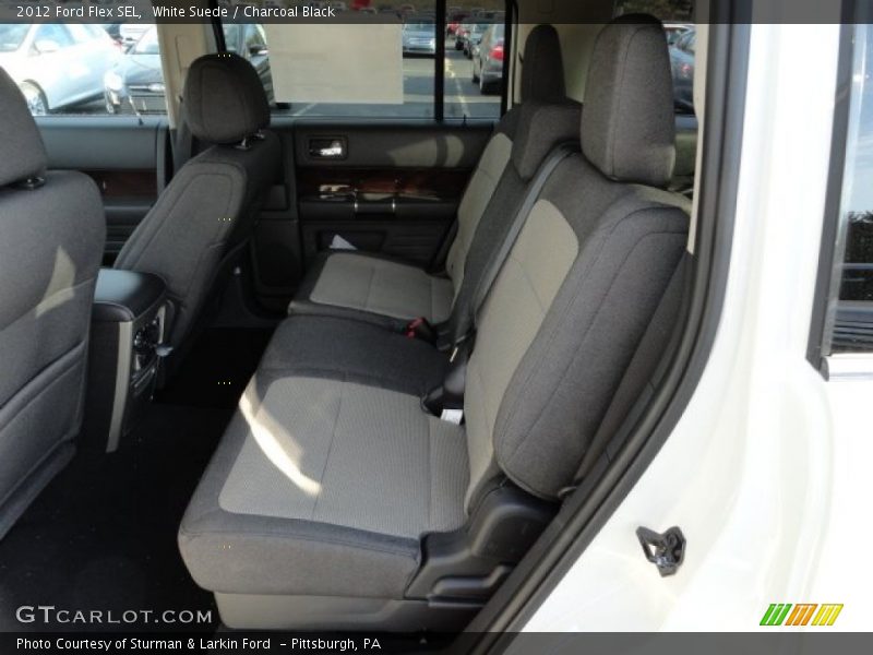 White Suede / Charcoal Black 2012 Ford Flex SEL