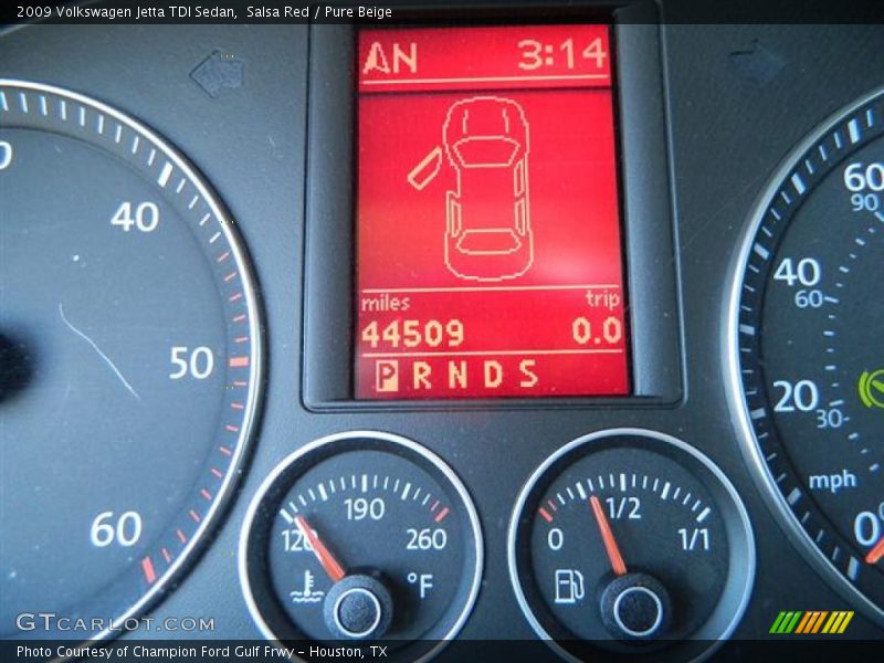 Salsa Red / Pure Beige 2009 Volkswagen Jetta TDI Sedan