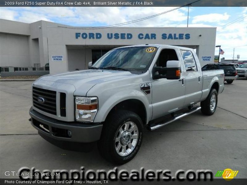Brilliant Silver Metallic / FX4 Black 2009 Ford F250 Super Duty FX4 Crew Cab 4x4