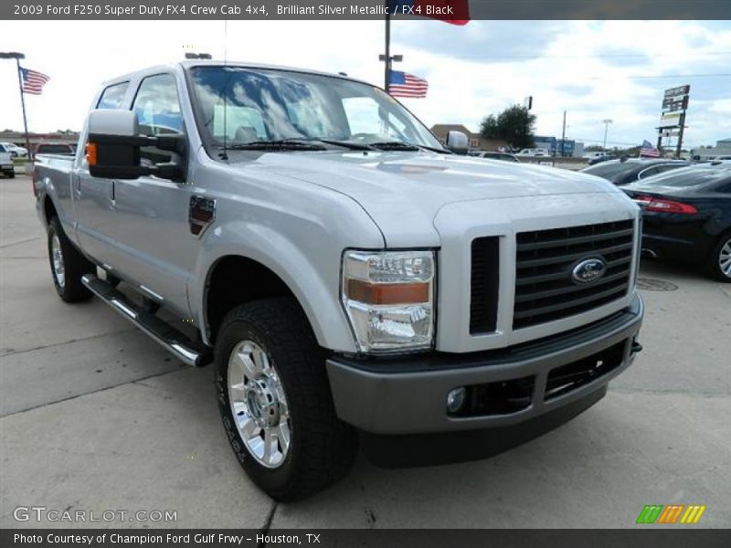 Brilliant Silver Metallic / FX4 Black 2009 Ford F250 Super Duty FX4 Crew Cab 4x4