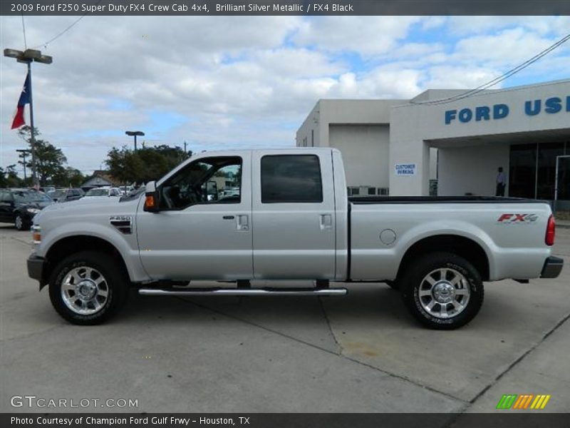 Brilliant Silver Metallic / FX4 Black 2009 Ford F250 Super Duty FX4 Crew Cab 4x4