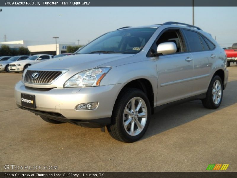 Tungsten Pearl / Light Gray 2009 Lexus RX 350