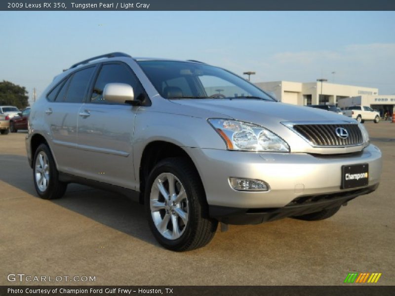 Tungsten Pearl / Light Gray 2009 Lexus RX 350