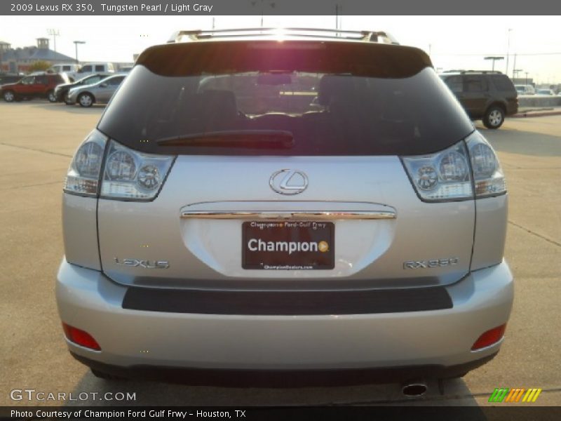 Tungsten Pearl / Light Gray 2009 Lexus RX 350