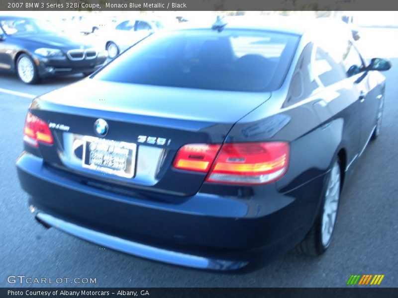 Monaco Blue Metallic / Black 2007 BMW 3 Series 328i Coupe