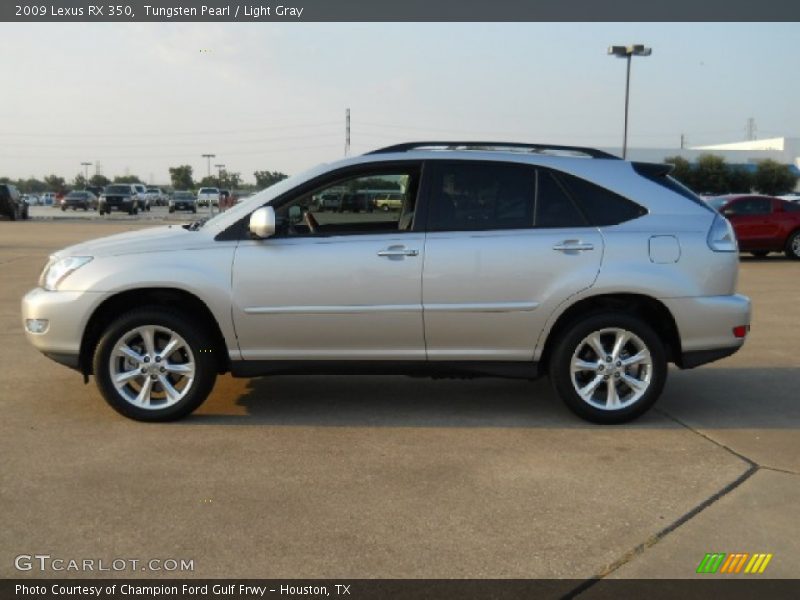 Tungsten Pearl / Light Gray 2009 Lexus RX 350