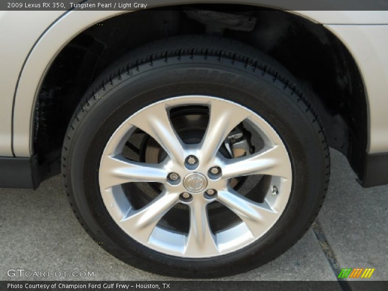 Tungsten Pearl / Light Gray 2009 Lexus RX 350