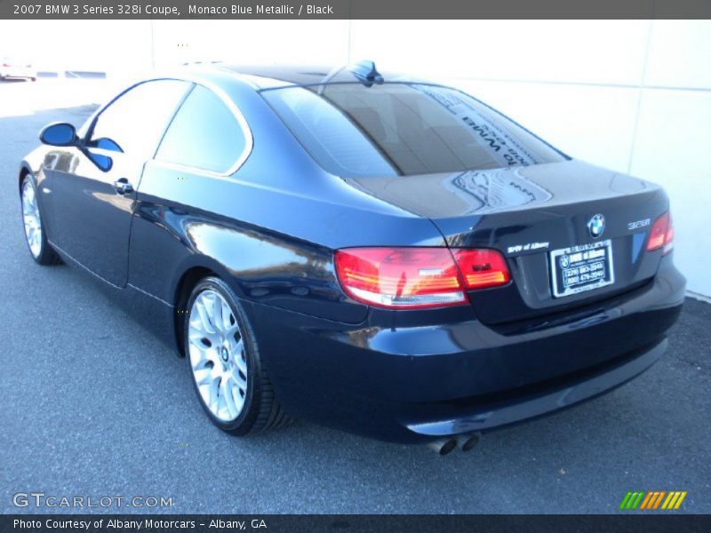 Monaco Blue Metallic / Black 2007 BMW 3 Series 328i Coupe