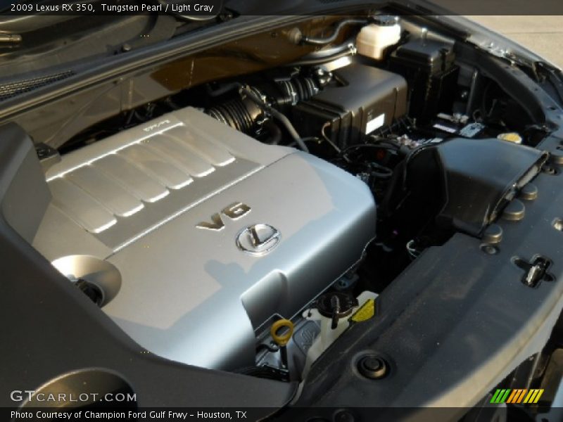 Tungsten Pearl / Light Gray 2009 Lexus RX 350